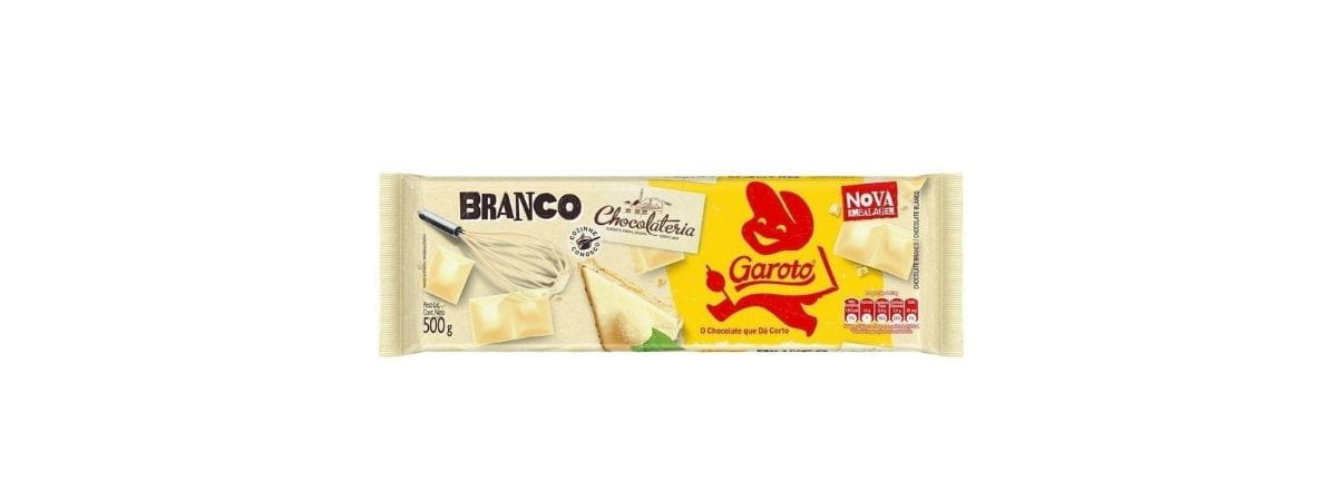 Chocolate para Cobertura GAROTO Branco 1kg
