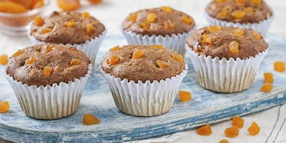 Chá de Gengibre: Muffin Integral de Damasco e Gengibre