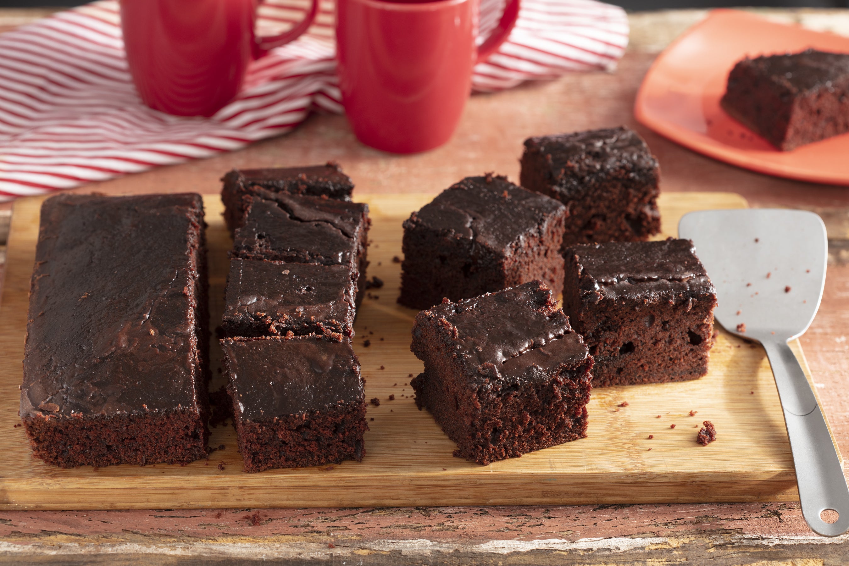 Bolo de chocolate e madeira um jogo feito no céu