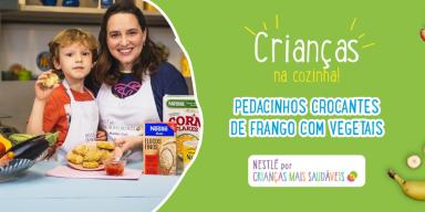 Pedacinhos de Frango Crocante com Vegetais