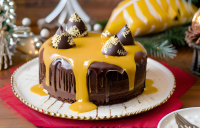 Receita de Bolo de Chocolate com Mousse de Maracujá e Brigadeiro, delicioso e diferente, feito com uma massa com Cacau em Pó NESTLÉ CHOCOLATERIA, recheio de Mousse à base de Leite MOÇA e coberto com Brigadeiro de Leite MOÇA e Chocolate ao Leite